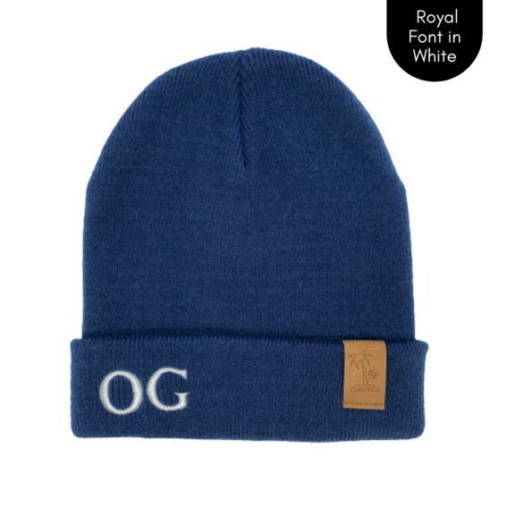 Cubs & Co - PERSONALISED SIGNATURE NAVY BEANIE