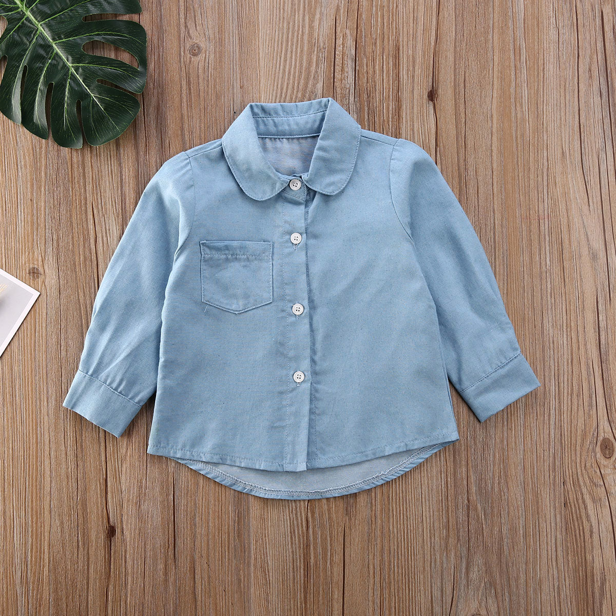 Tiny Boss Chambray Shirt | Black Print