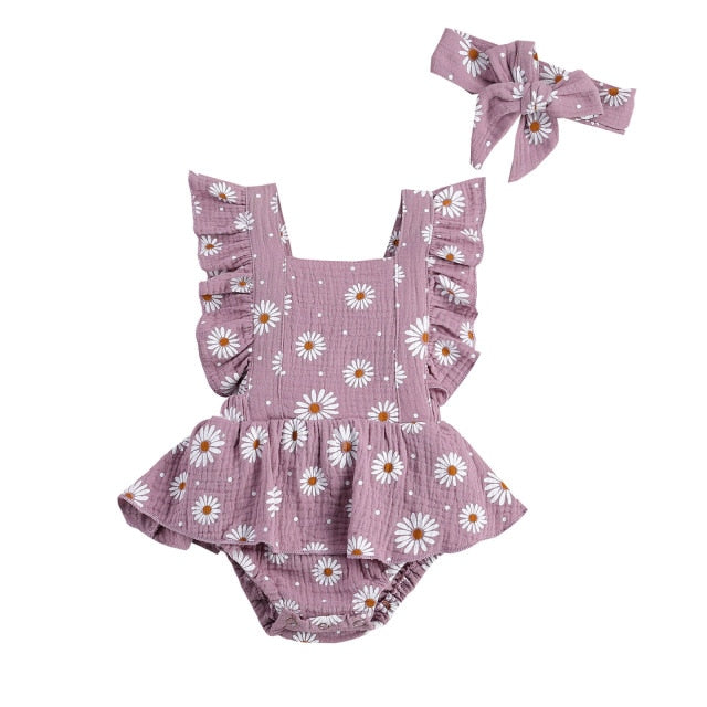 Daisy Backcross Romper | Lilac